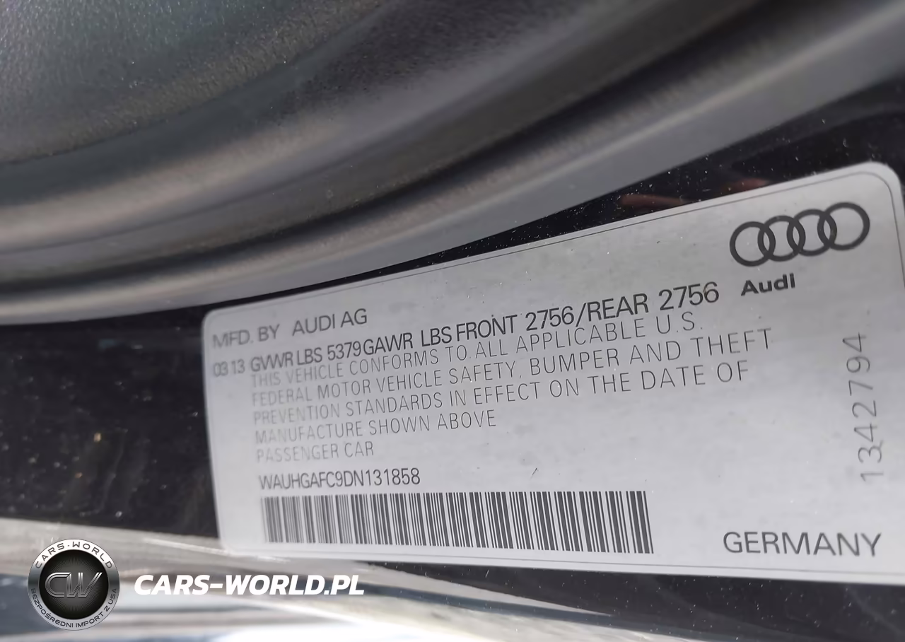 2013 Audi A6 3.0T Premium VIN:WAUHGAFC9DN131858 - 9