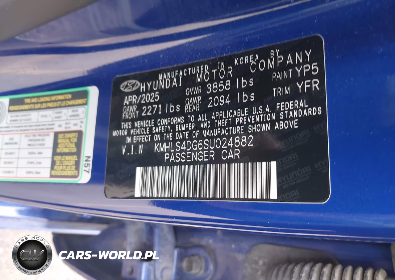 2025 Hyundai Elantra Sel Convenience VIN:KMHLS4DG6SU024882 - 9