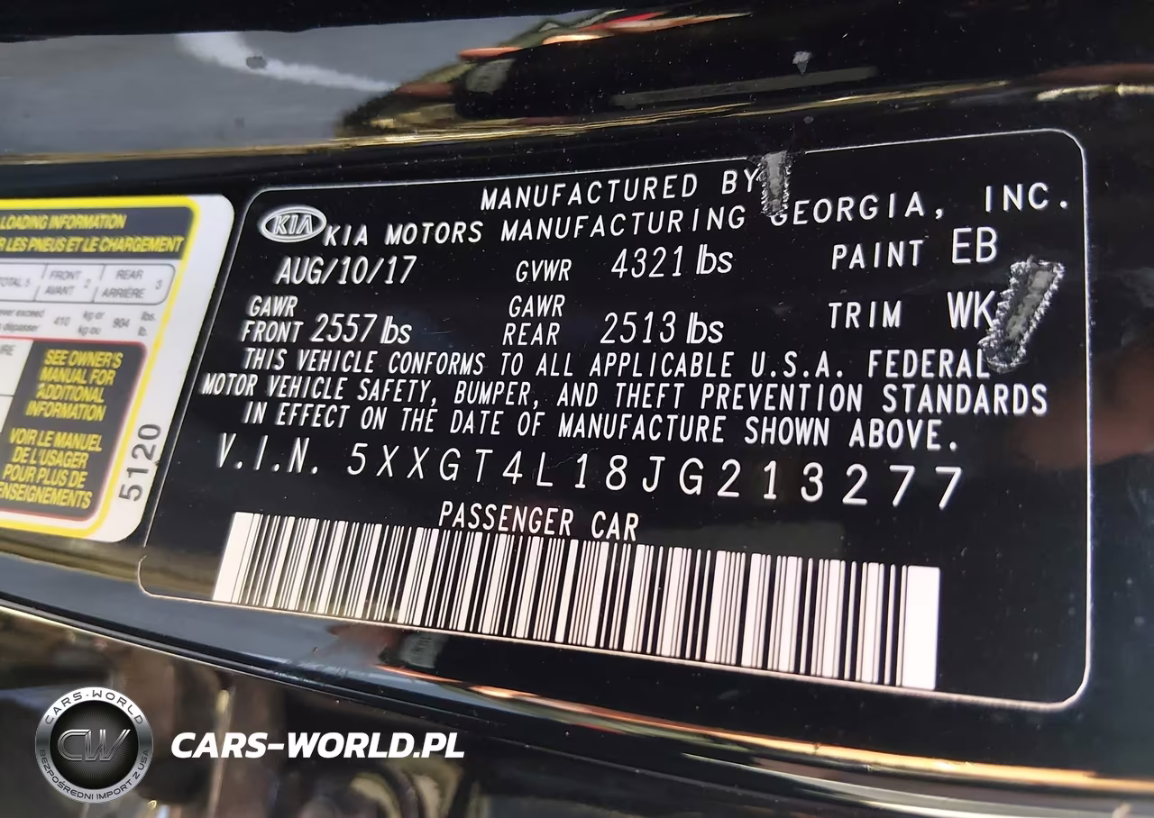 2018 Kia Optima Lx Turbo VIN:5XXGT4L18JG213277 - 9