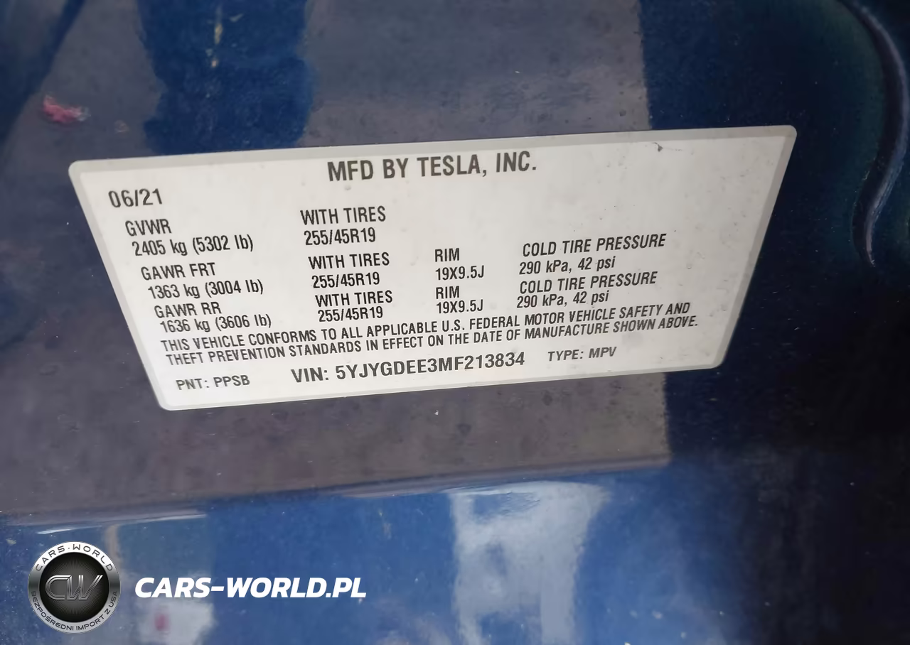 2021 Tesla Model Y Long Range Dual Motor All-Wheel Drive VIN:5YJYGDEE3MF213834 - 9