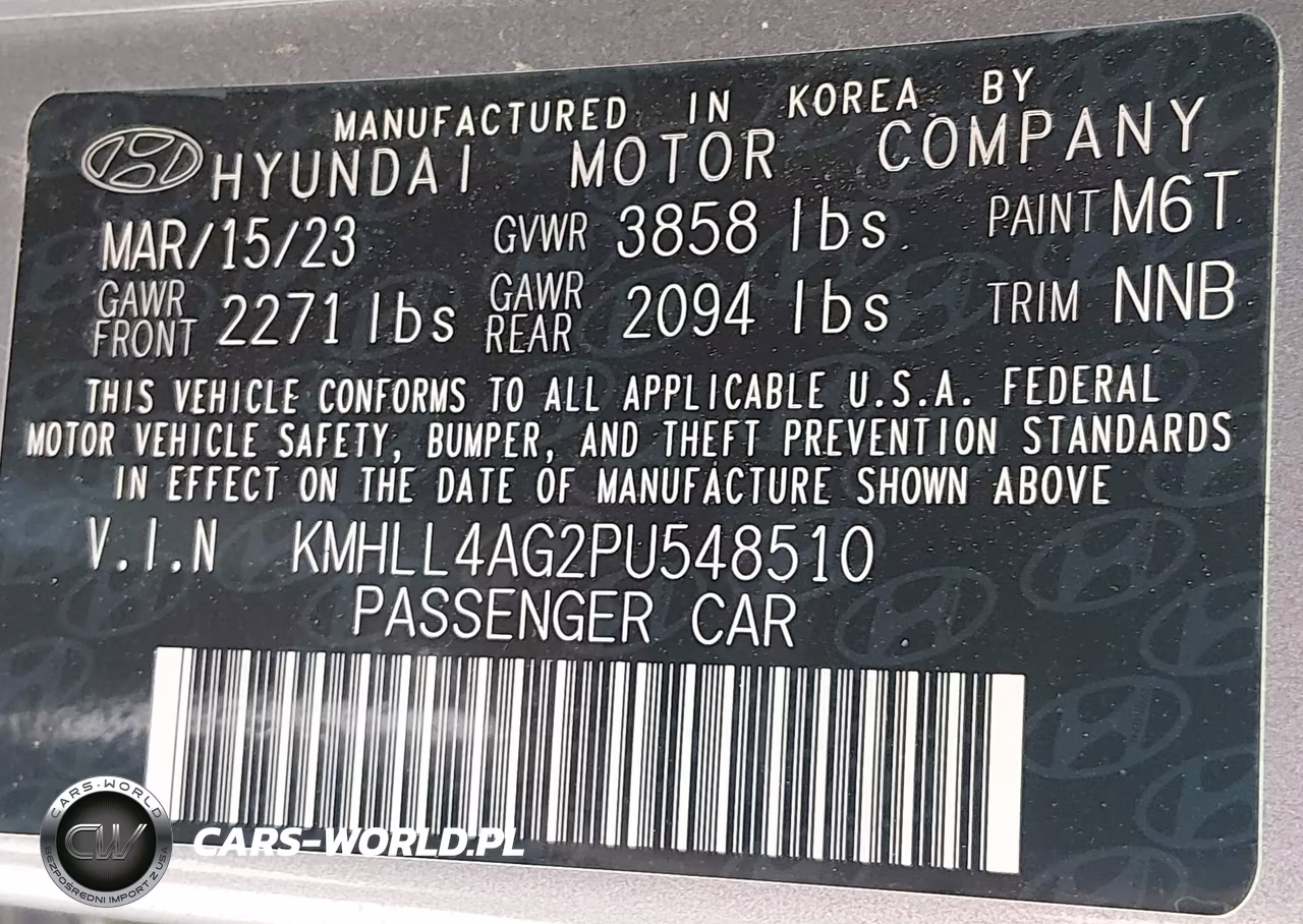 2023 Hyundai Elantra Se VIN:KMHLL4AG2PU548510 - 9