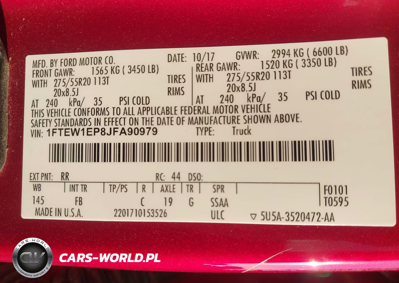 2018 Ford F-150 Xlt VIN:1FTEW1EP8JFA90979 - 9