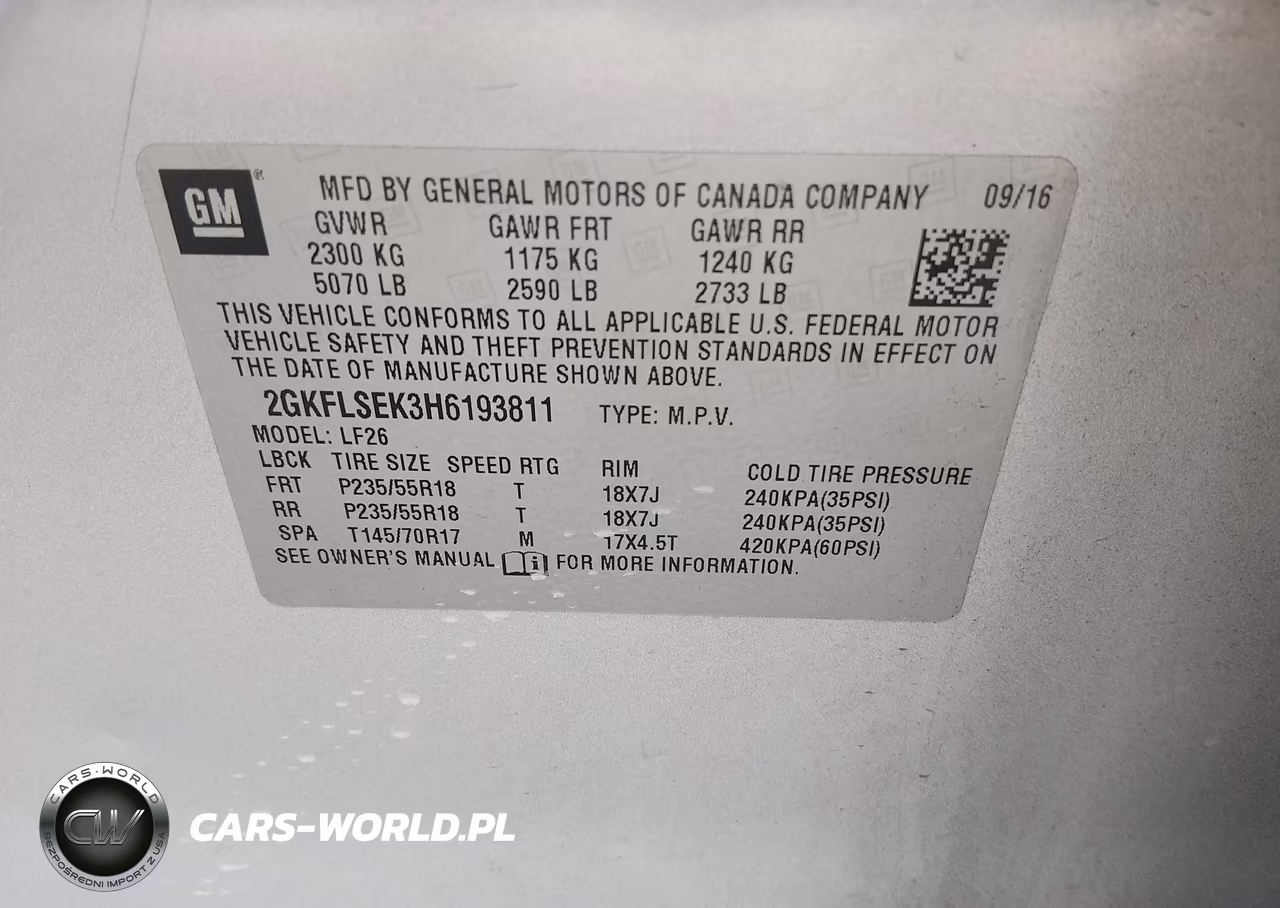 2017 GMC Terrain Sle-1 VIN:2GKFLSEK3H6193811 - 9