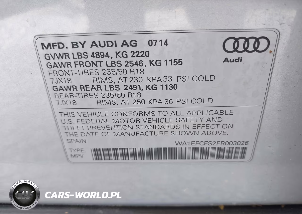 2015 Audi Q3 2.0T Premium Plus VIN:WA1EFCFS2FR003026 - 9