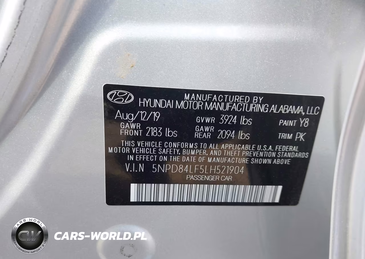 2020 Hyundai Elantra Sel VIN:5NPD84LF5LH521904 - 9