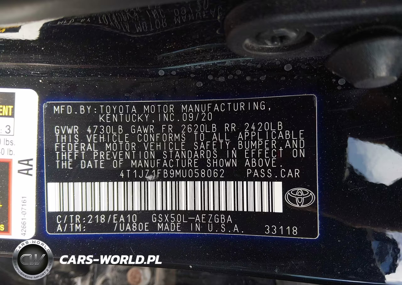 2021 Toyota Avalon Xle VIN:4T1JZ1FB9MU058062 - 9
