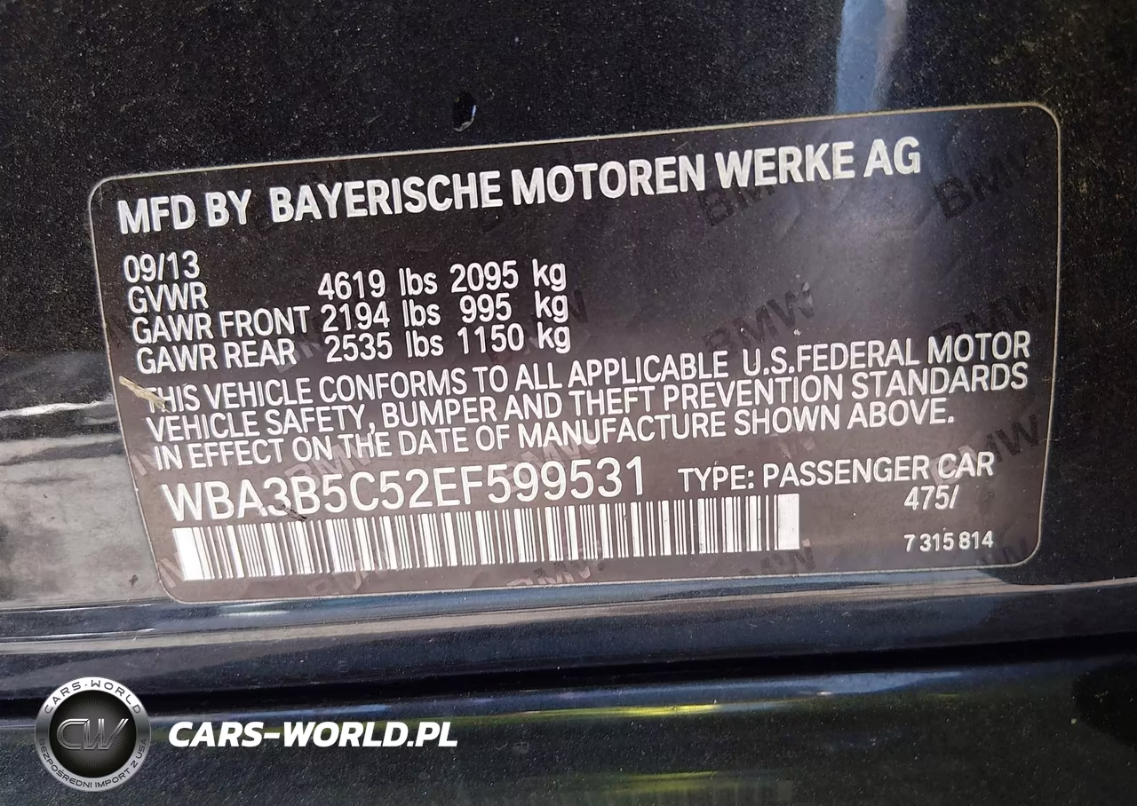 2014 BMW 328I xDrive VIN:WBA3B5C52EF599531 - 9