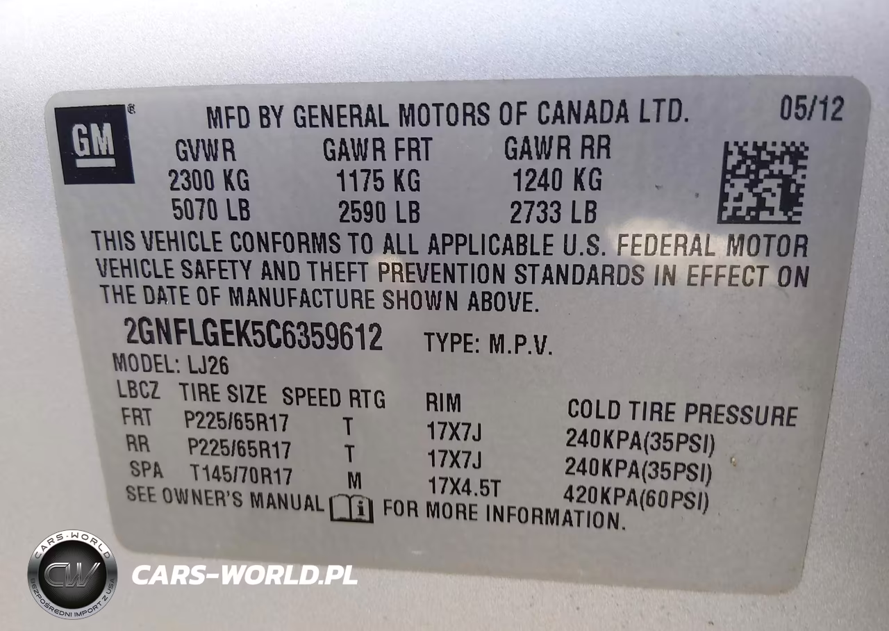 2012 Chevrolet Equinox Ltz VIN:2GNFLGEK5C6359612 - 9