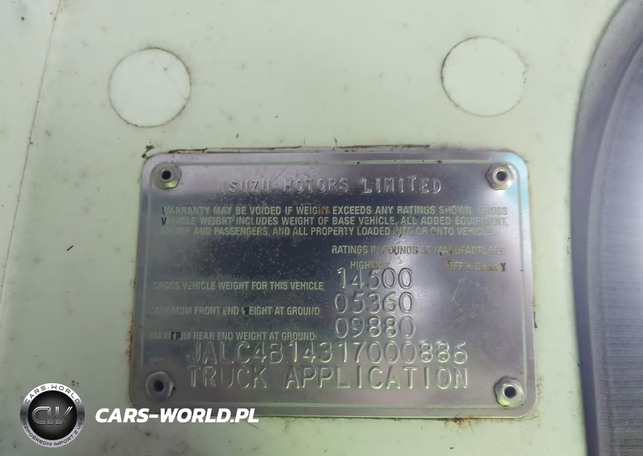 2001 Isuzu Npr VIN:JALC4B14317000886 - 8