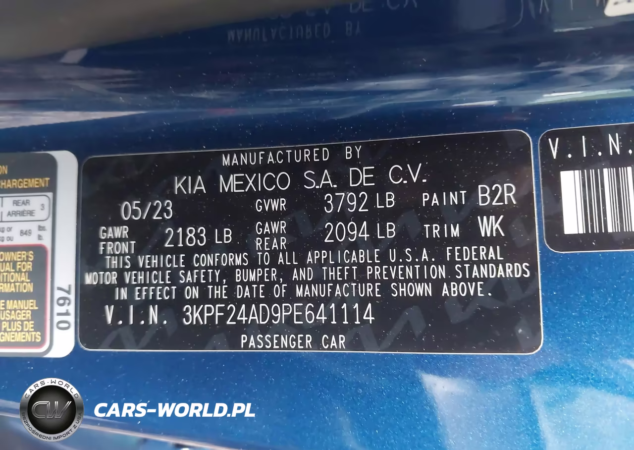 2023 Kia Forte Lxs VIN:3KPF24AD9PE641114 - 9