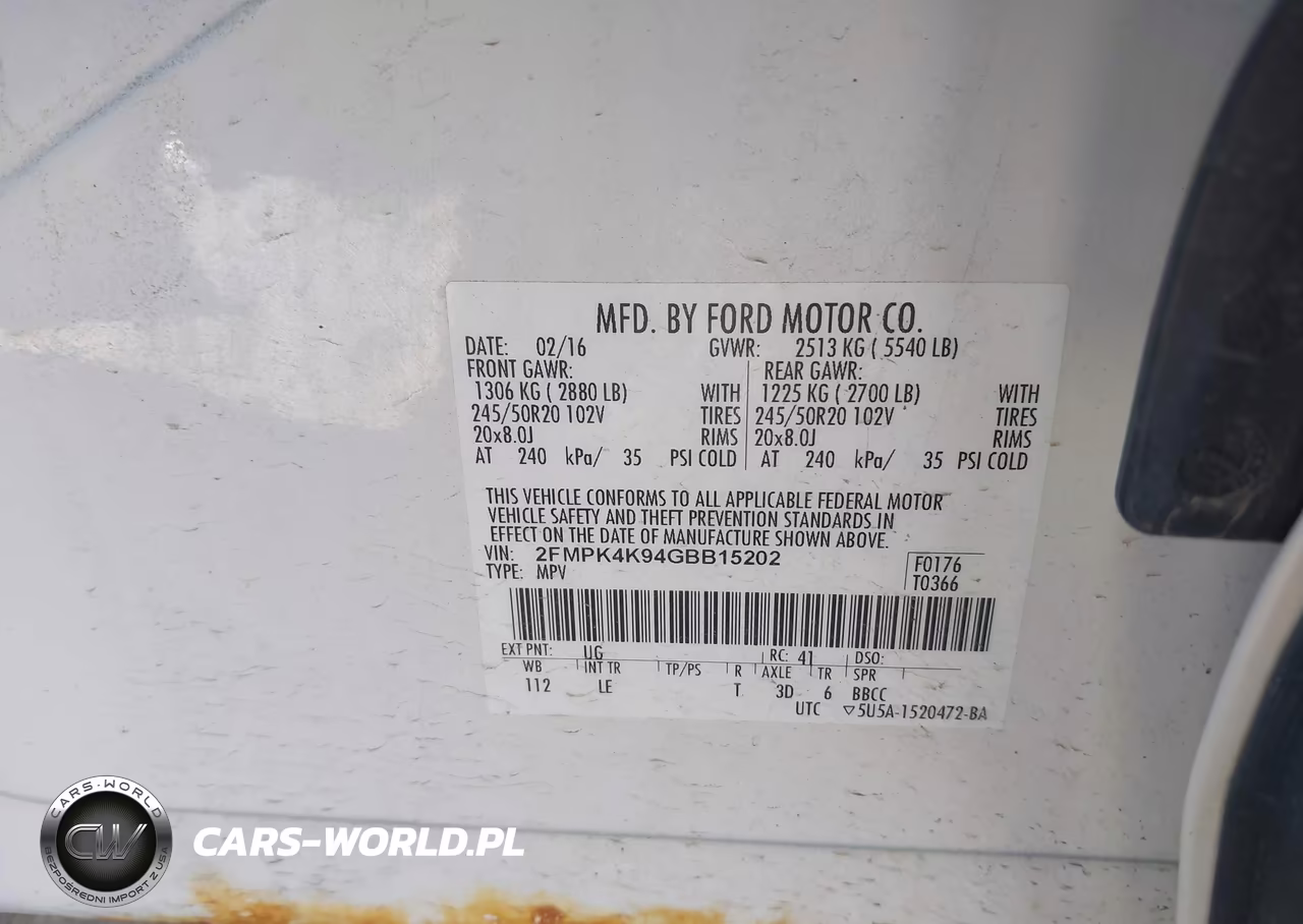2016 Ford Edge Titanium VIN:2FMPK4K94GBB15202 - 9