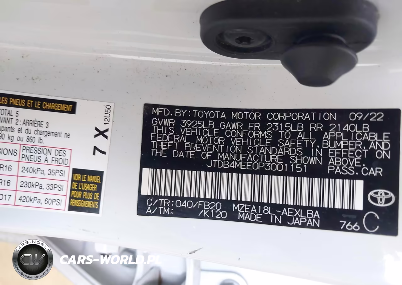2023 Toyota Corolla Le VIN:JTDB4MEE0P3001151 - 9