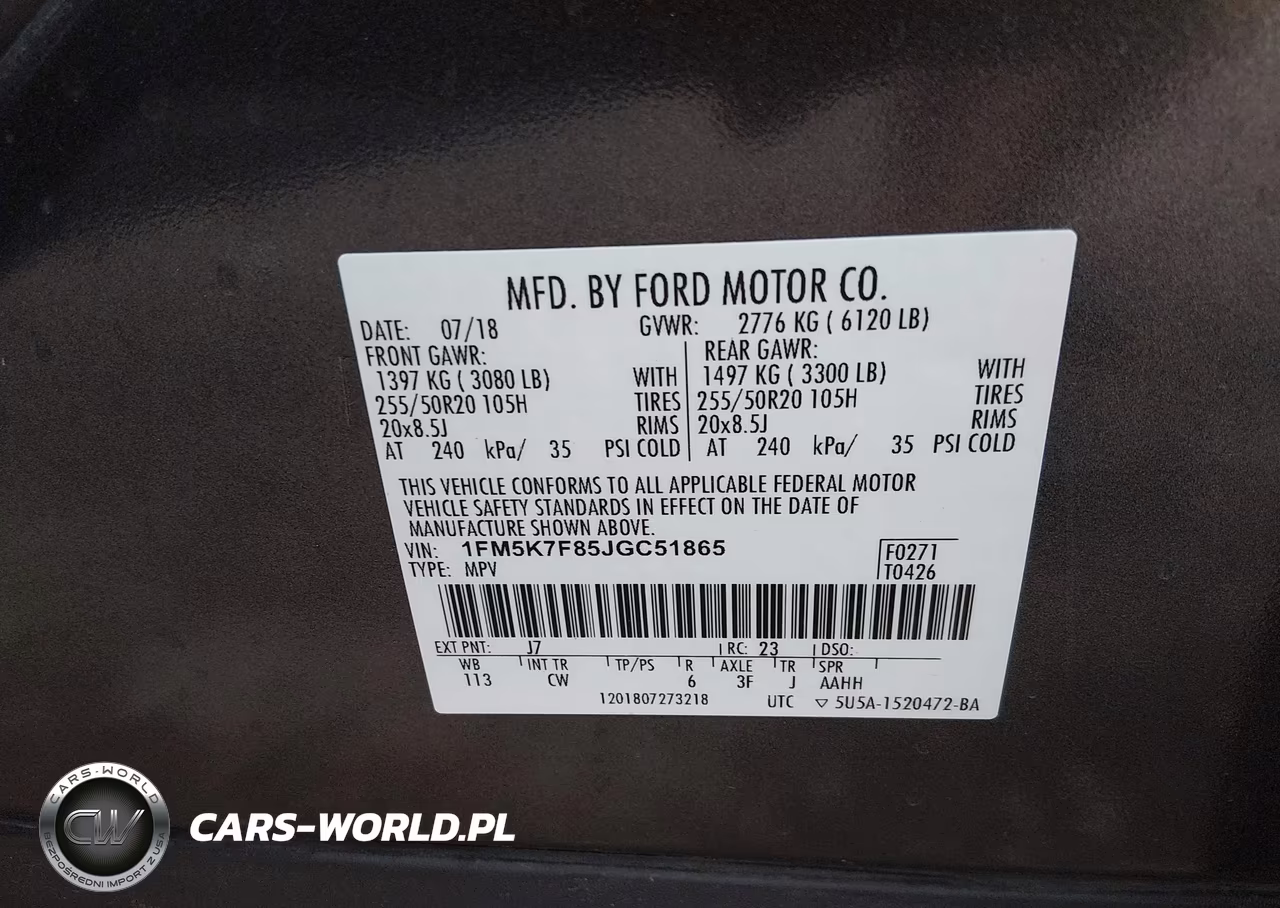 2018 Ford Explorer Limited VIN:1FM5K7F85JGC51865 - 9