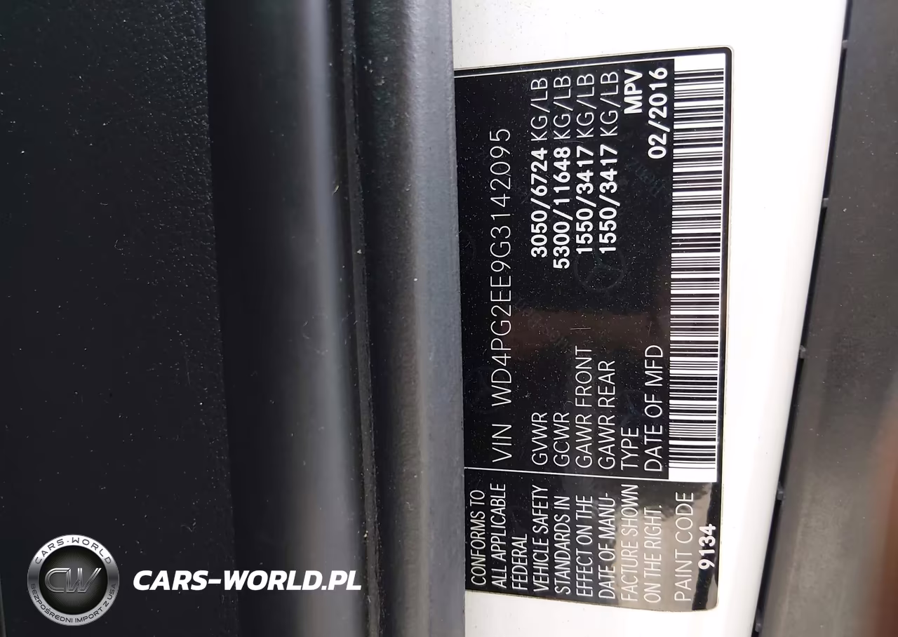 2016 Mercedes-Benz Metris VIN:WD4PG2EE9G3142095 - 9