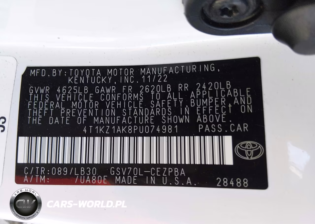 2023 Toyota Camry Xse V6 VIN:4T1KZ1AK8PU074981 - 9