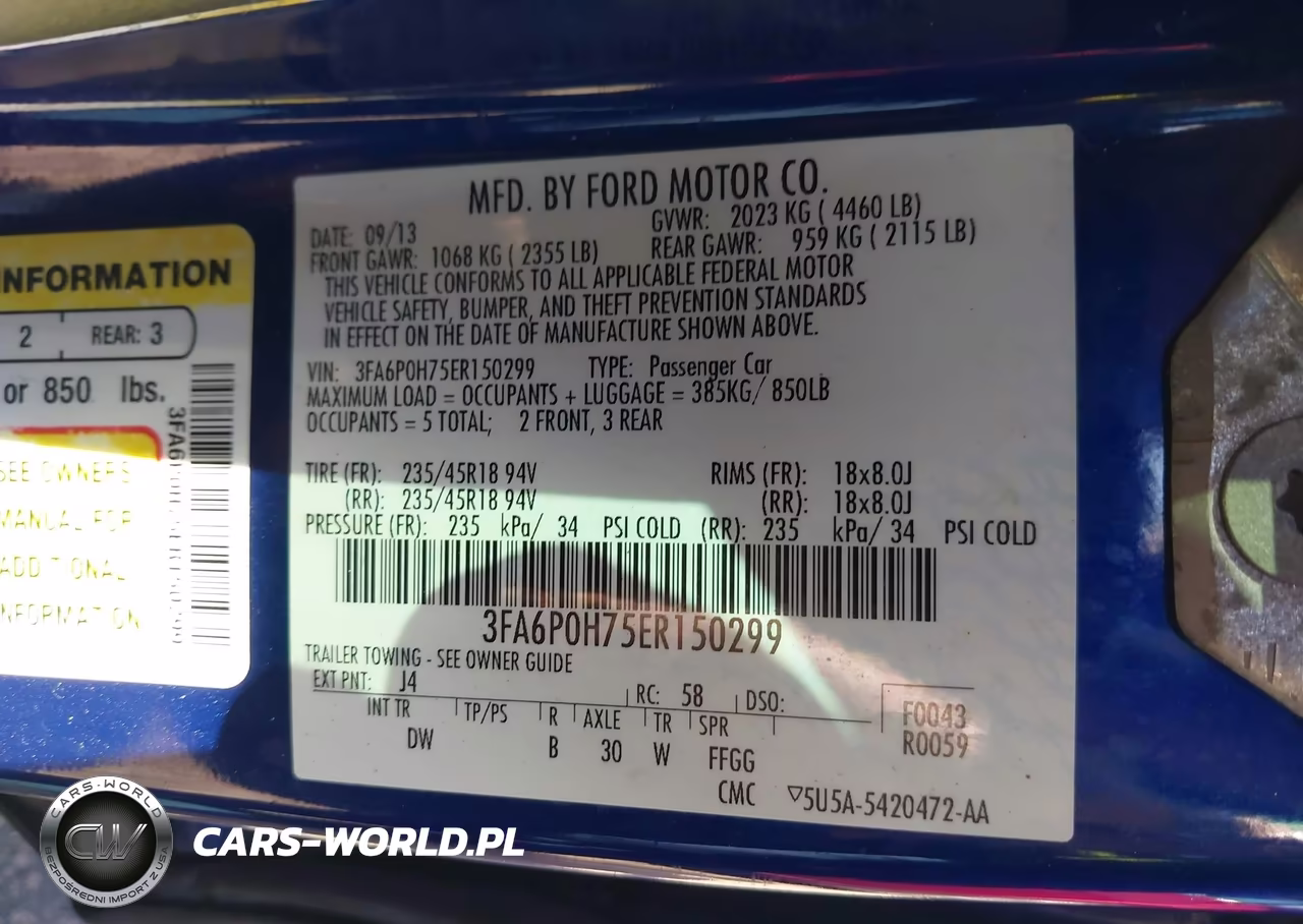 2014 Ford Fusion Se VIN:3FA6P0H75ER150299 - 9