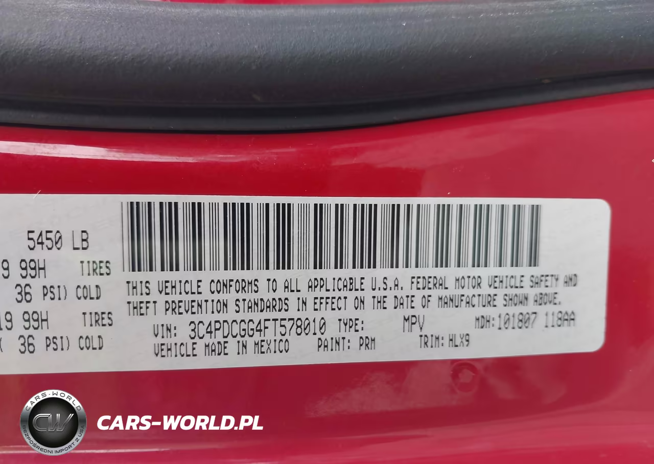 2015 Dodge Journey Crossroad VIN:3C4PDCGG4FT578010 - 9