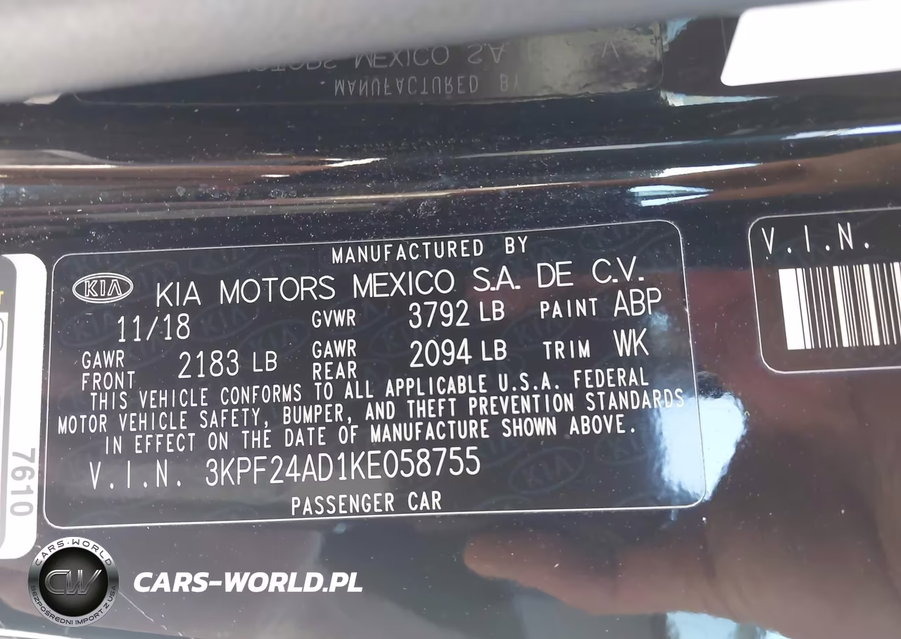 2019 Kia Forte Lxs VIN:3KPF24AD1KE058755 - 9