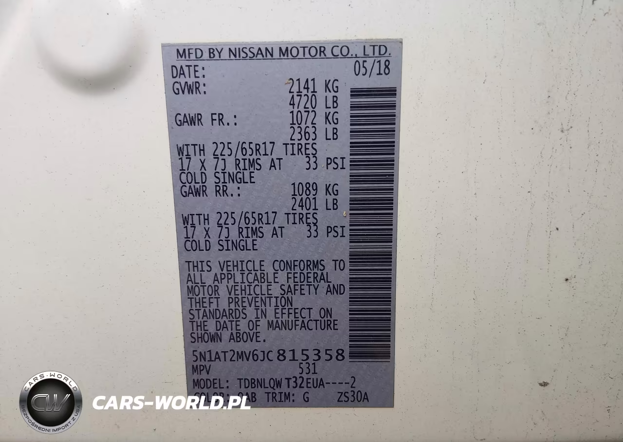 2018 Nissan Rogue Sv VIN:5N1AT2MV6JC815358 - 9