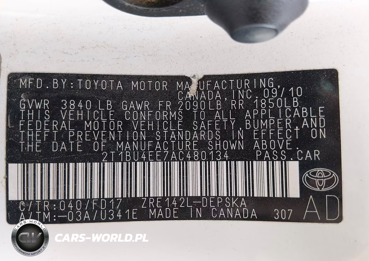 2010 Toyota Corolla S VIN:2T1BU4EE7AC480134 - 9