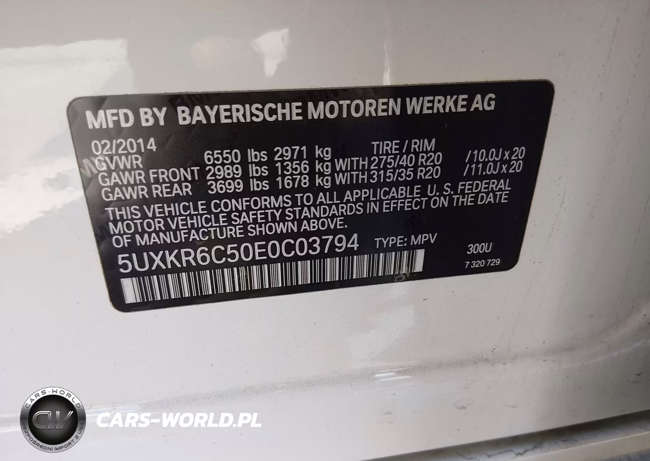 2014 BMW X5 xDrive50I VIN:5UXKR6C50E0C03794 - 9