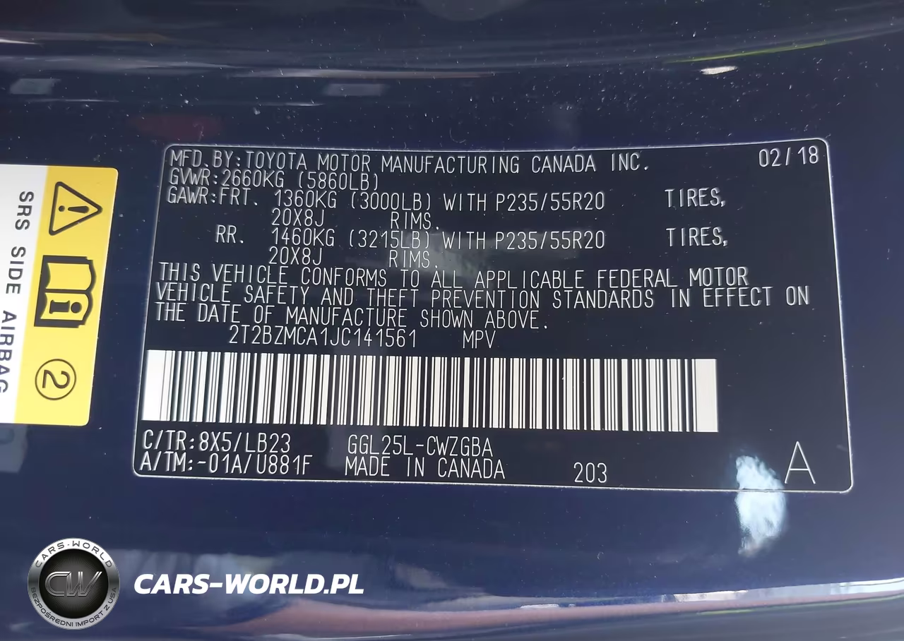 2018 Lexus Rx 350 VIN:2T2BZMCA1JC141561 - 9