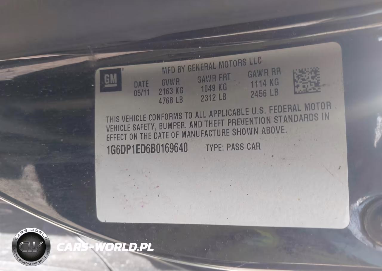 2011 Cadillac Cts Premium VIN:1G6DP1ED6B0169640 - 9