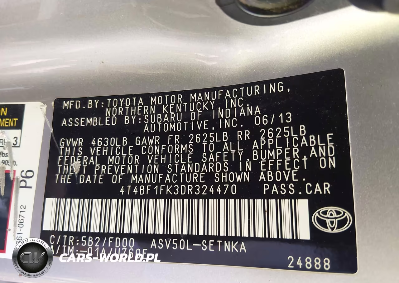 2013 Toyota Camry Le VIN:4T4BF1FK3DR324470 - 9