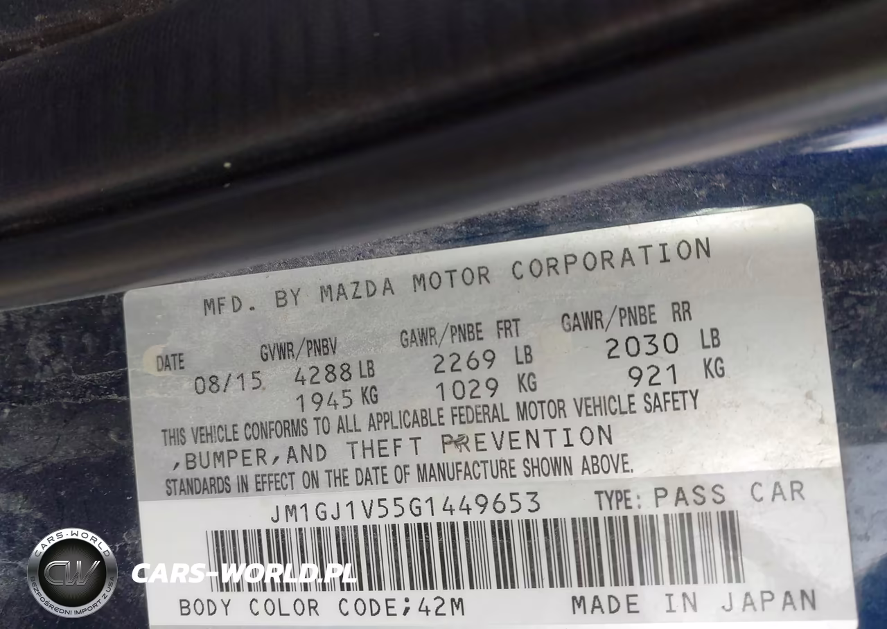 2016 Mazda Mazda6 I Touring VIN:JM1GJ1V55G1449653 - 9