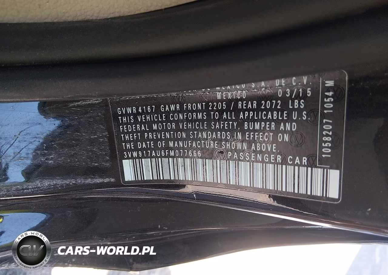 2015 Volkswagen Golf Tsi S 2-Door VIN:3VW917AU6FM077666 - 9