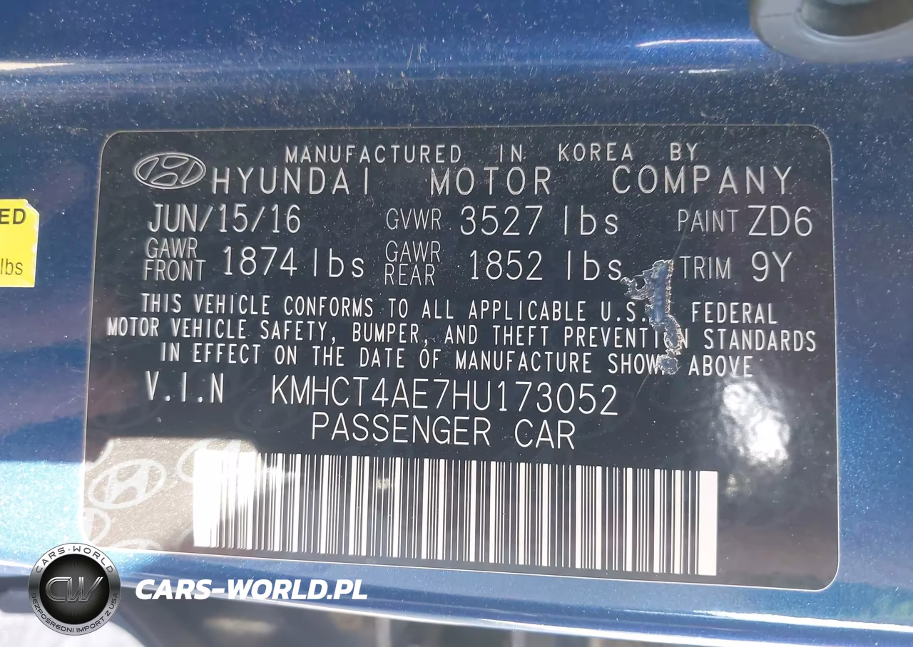 2017 Hyundai Accent Se VIN:KMHCT4AE7HU173052 - 9