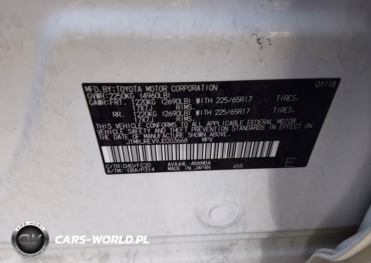 2018 Toyota Rav4 Hybrid Xle VIN:JTMRJREV9JD203668 - 9