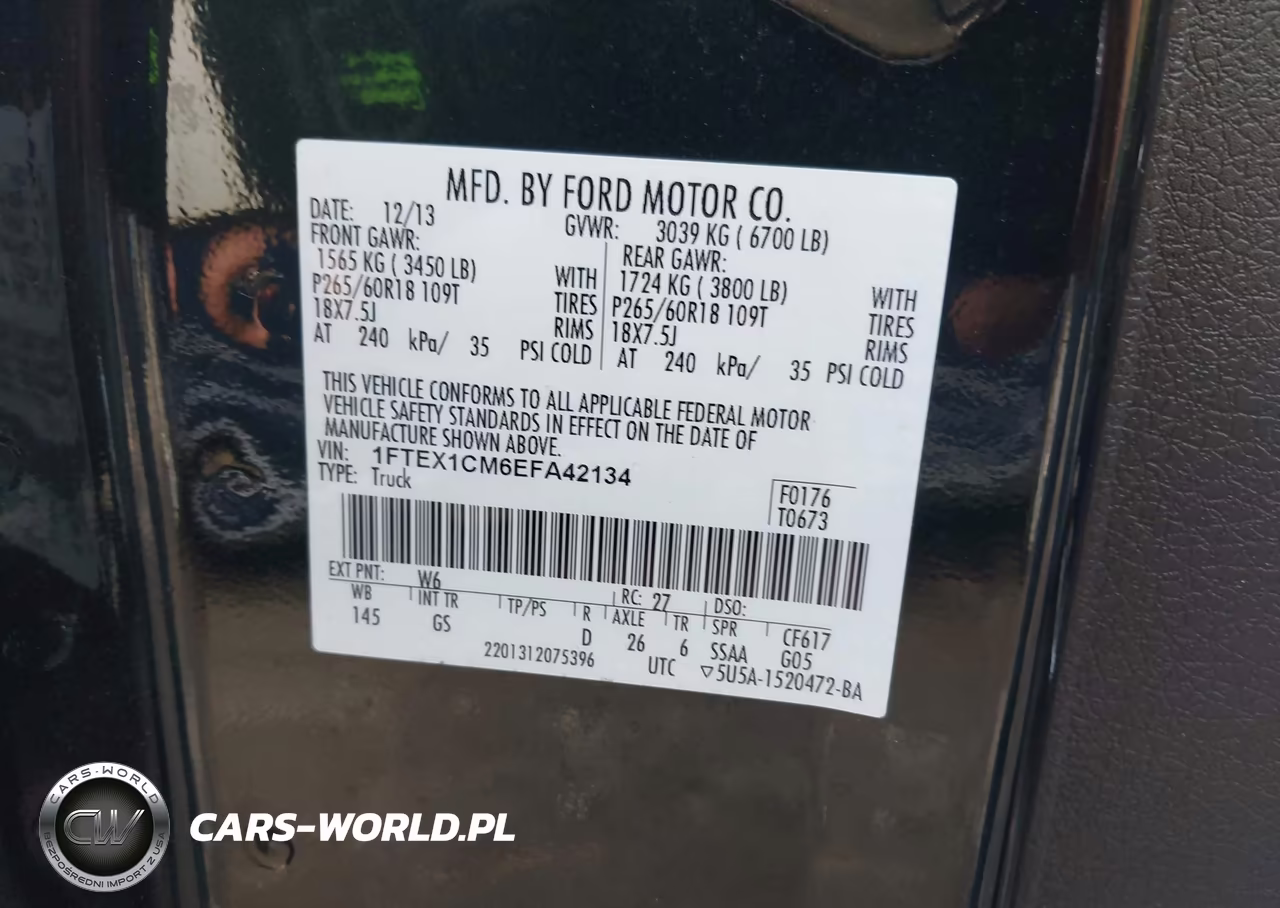 2014 Ford F-150 Xlt VIN:1FTEX1CM6EFA42134 - 9