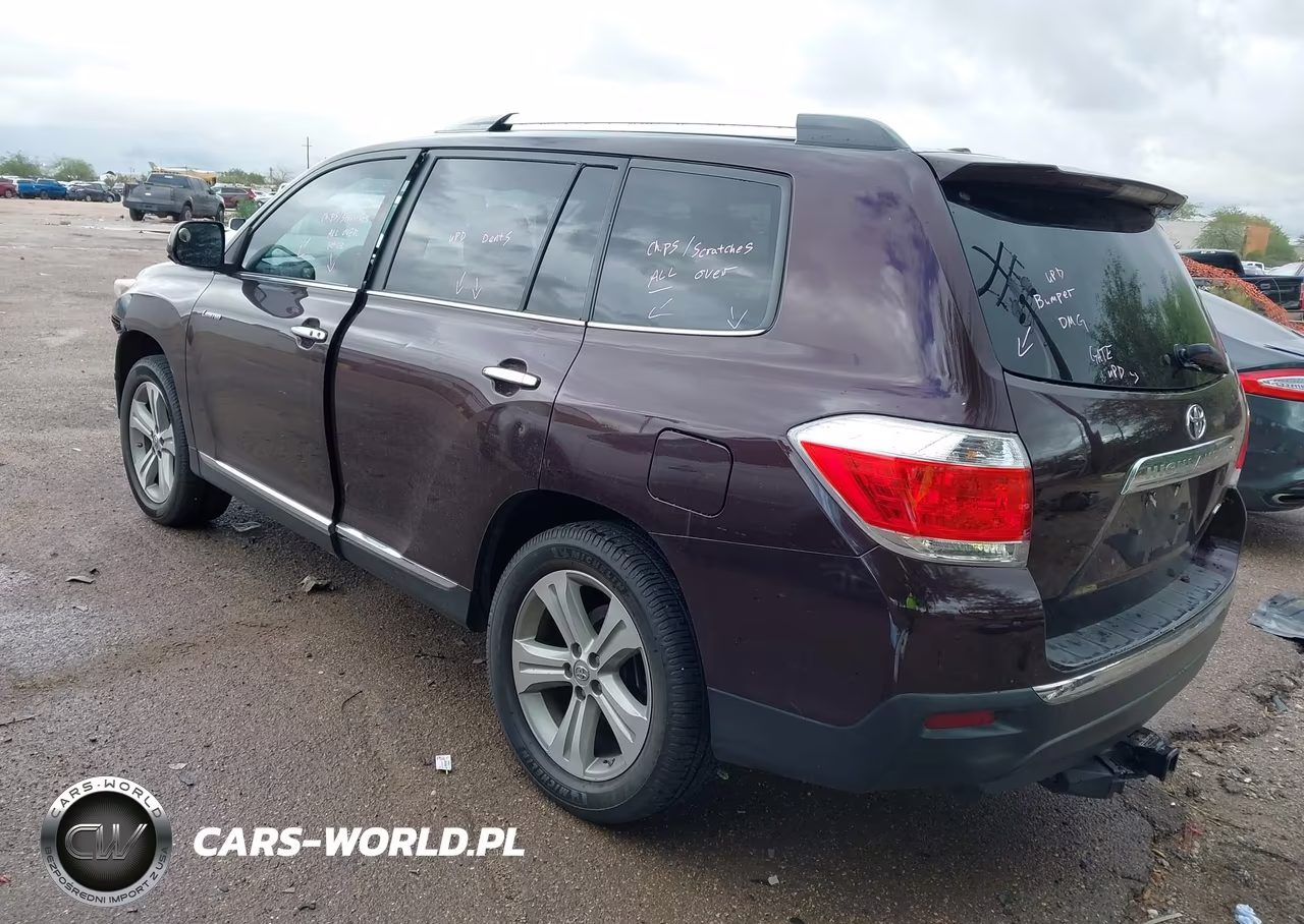 2012 Toyota Highlander Limited V6 VIN:5TDDK3EH9CS169625 - 3