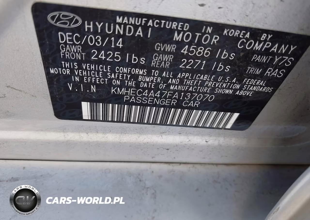 2015 Hyundai Sonata Hybrid VIN:KMHEC4A47FA137070 - 9