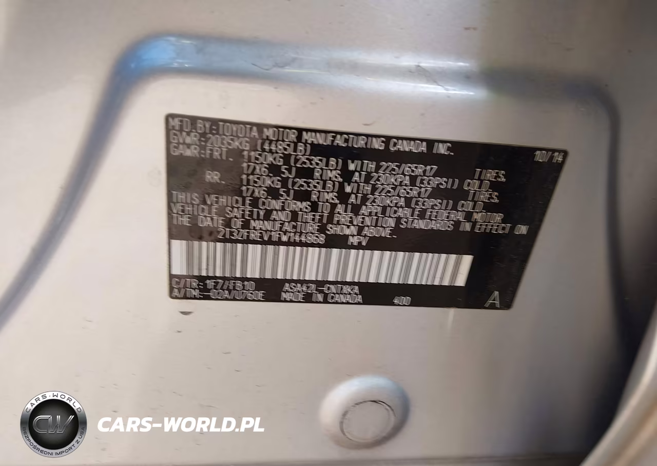 2015 Toyota Rav4 Le VIN:2T3ZFREV1FW144868 - 9
