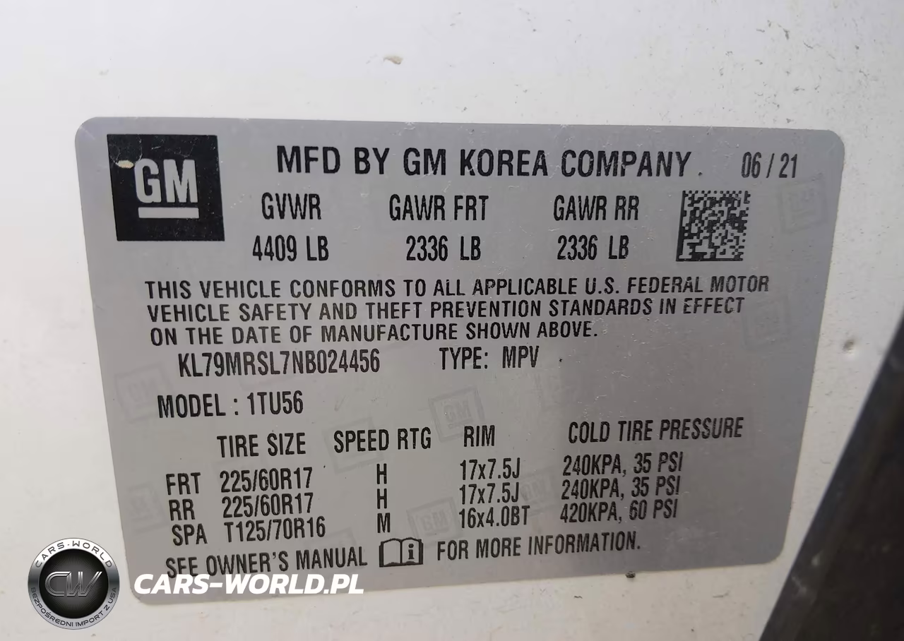 2022 Chevrolet Trailblazer Awd Lt VIN:KL79MRSL7NB024456 - 9