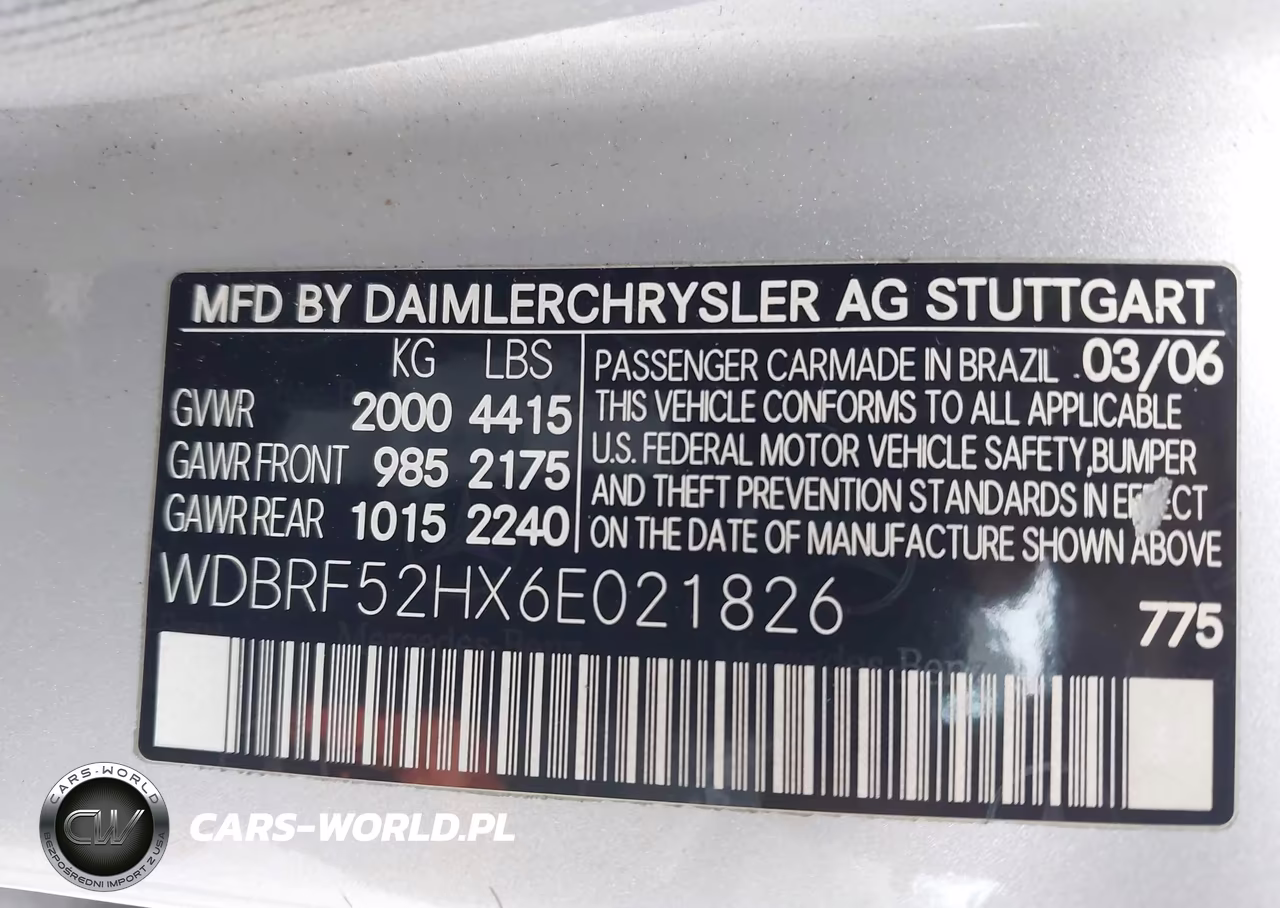 2006 Mercedes-Benz C 230 Sport VIN:WDBRF52HX6E021826 - 9