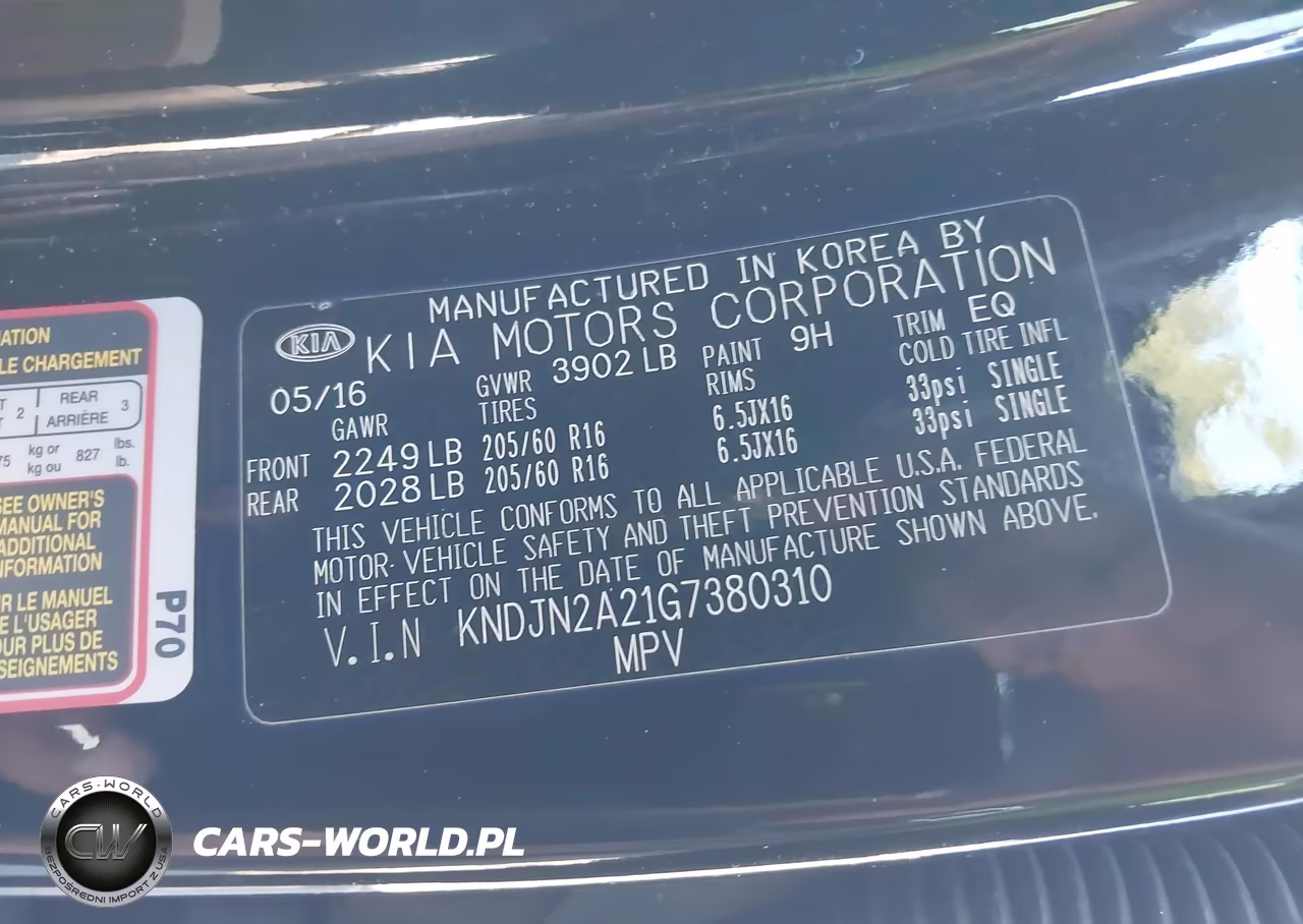 2016 Kia Soul Base VIN:KNDJN2A21G7380310 - 9