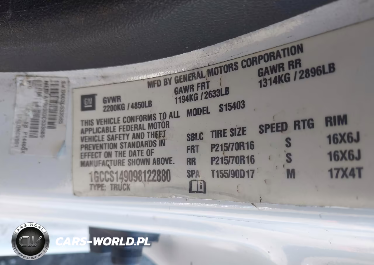 2009 Chevrolet Colorado Work Truck VIN:1GCCS149098122880 - 9