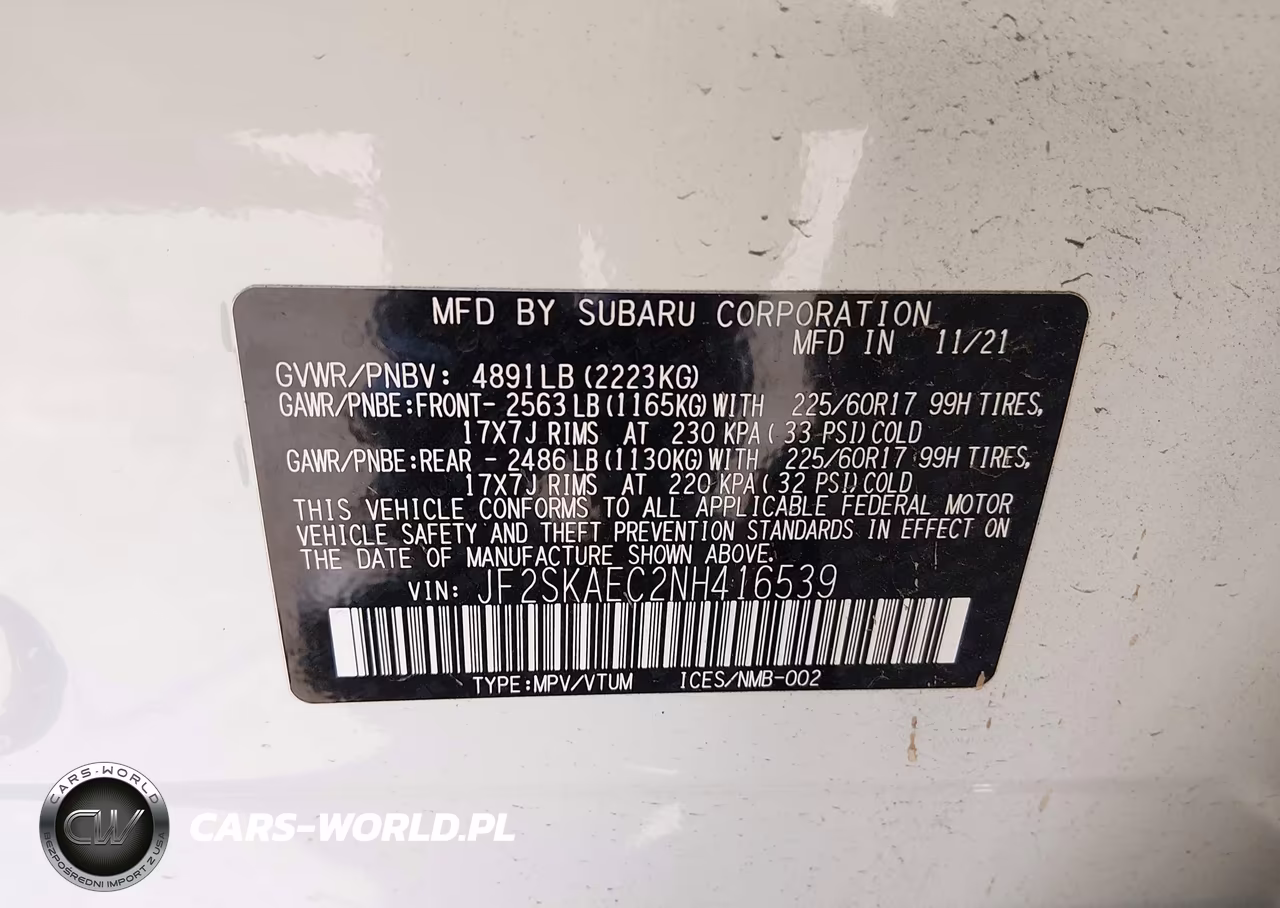 2022 Subaru Forester Premium VIN:JF2SKAEC2NH416539 - 9