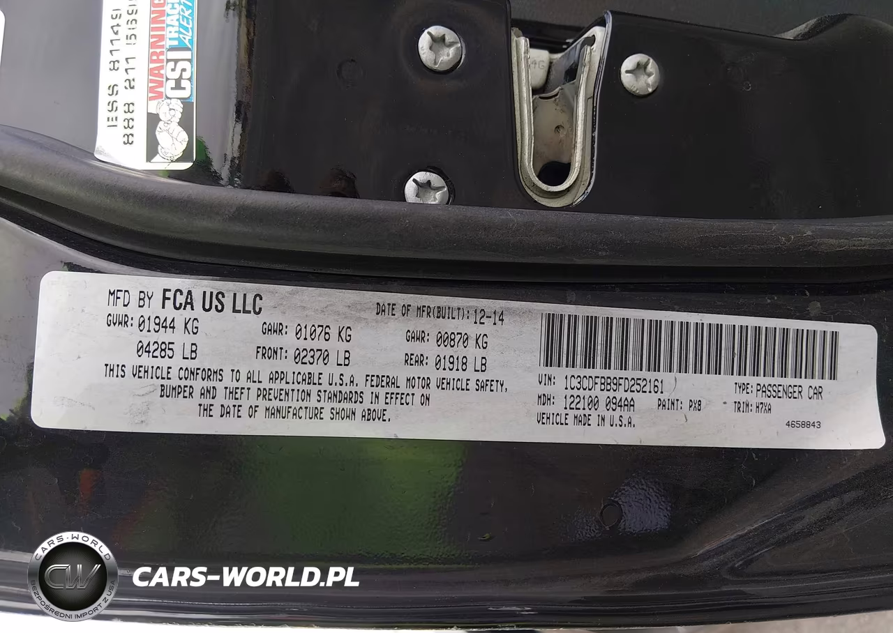 2015 Dodge Dart Sxt VIN:1C3CDFBB9FD252161 - 9