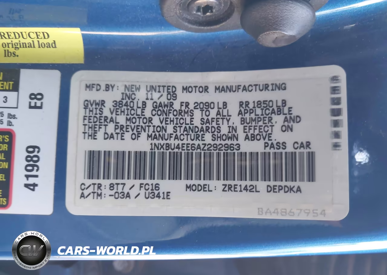 2010 Toyota Corolla Le VIN:1NXBU4EE6AZ292963 - 9