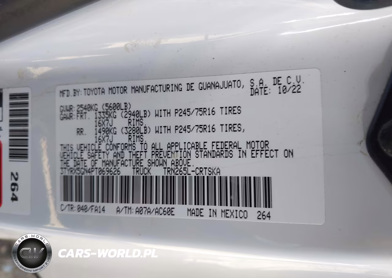 2023 Toyota Tacoma Sr VIN:3TYRX5GN4PT069626 - 9