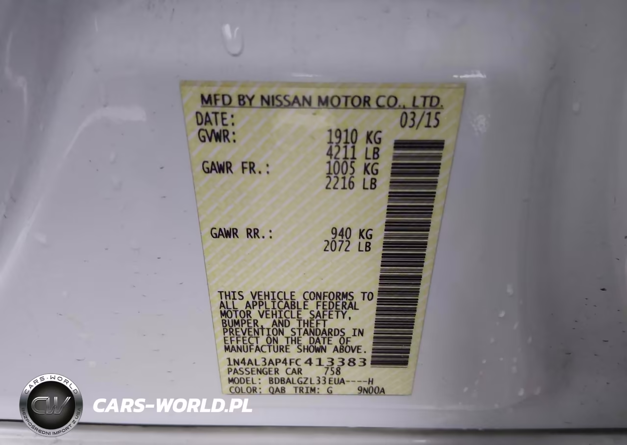 2015 Nissan Altima 2.5 S VIN:1N4AL3AP4FC413383 - 9