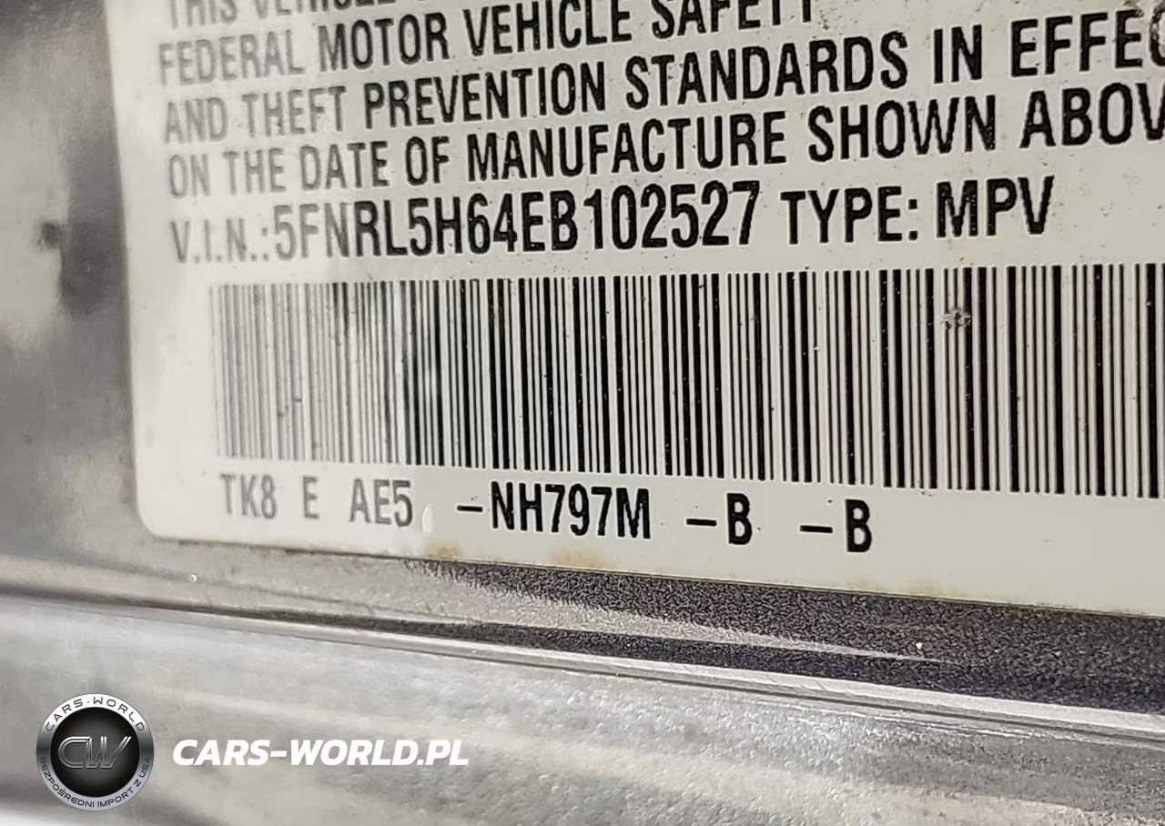2014 Honda Odyssey Ex-L VIN:5FNRL5H64EB102527 - 9