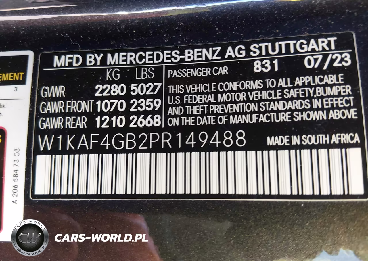 2023 Mercedes-Benz C 300 Sedan VIN:W1KAF4GB2PR149488 - 9