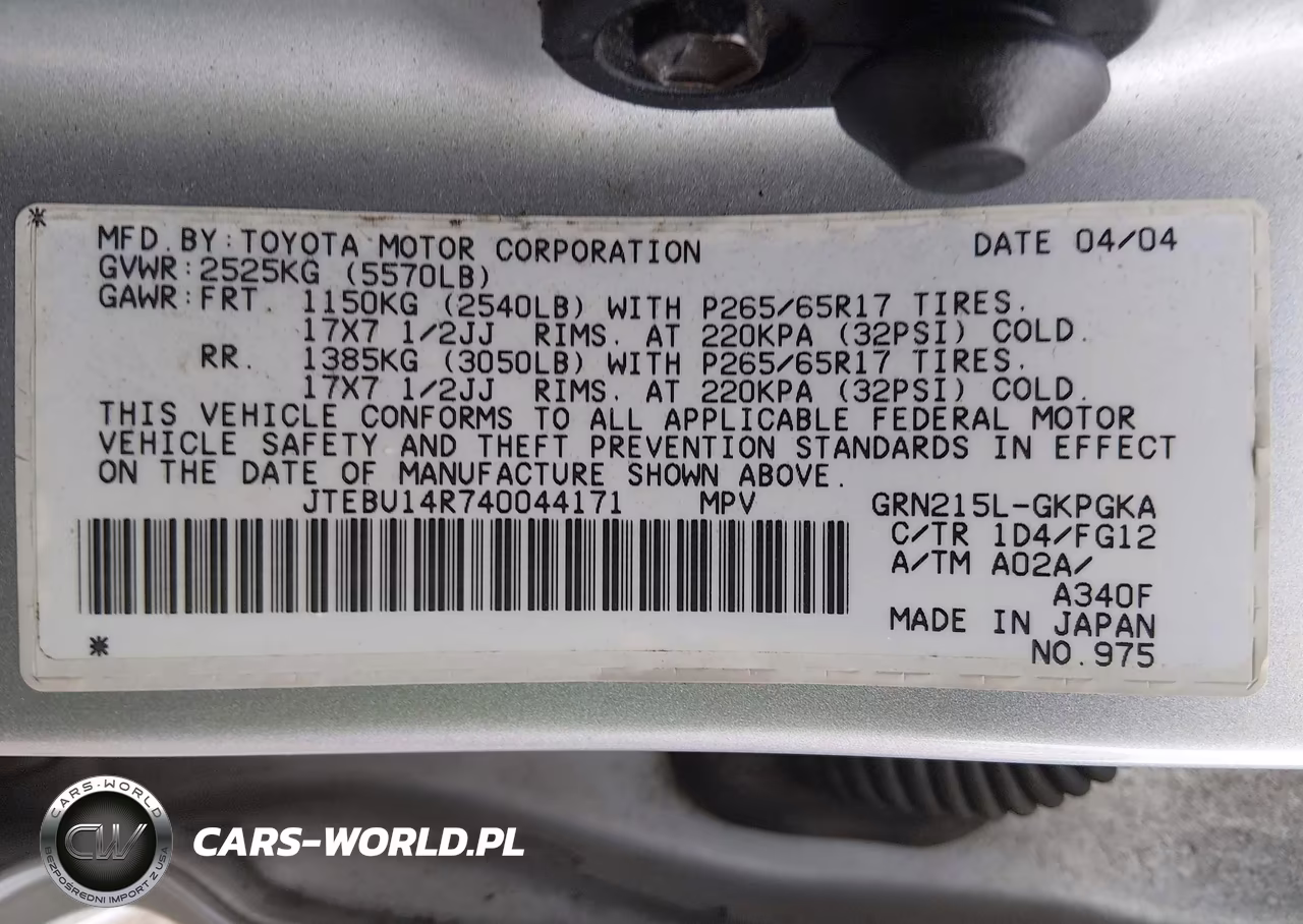 2004 Toyota 4Runner Sr5 V6 VIN:JTEBU14R740044171 - 9