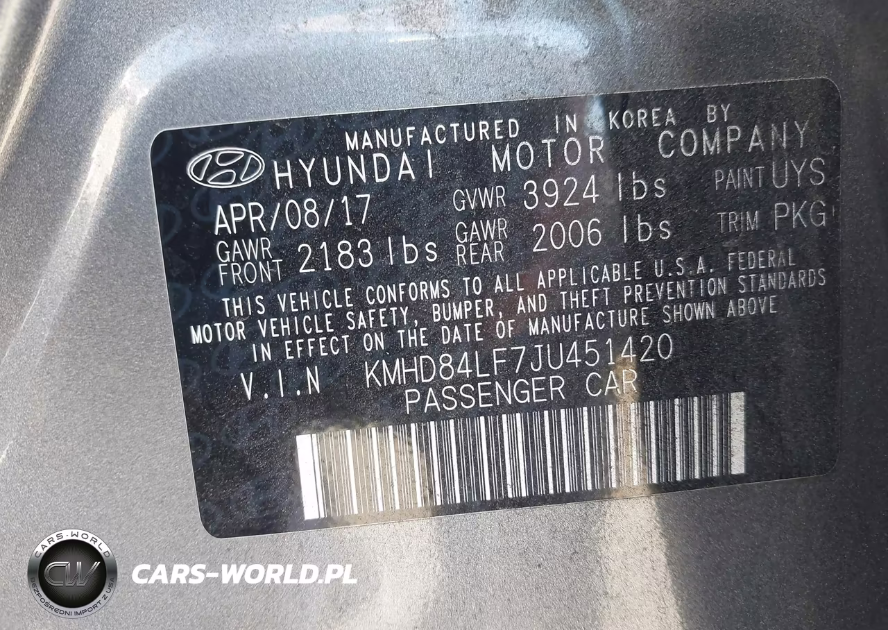 2018 Hyundai Elantra Value Edition VIN:KMHD84LF7JU451420 - 9