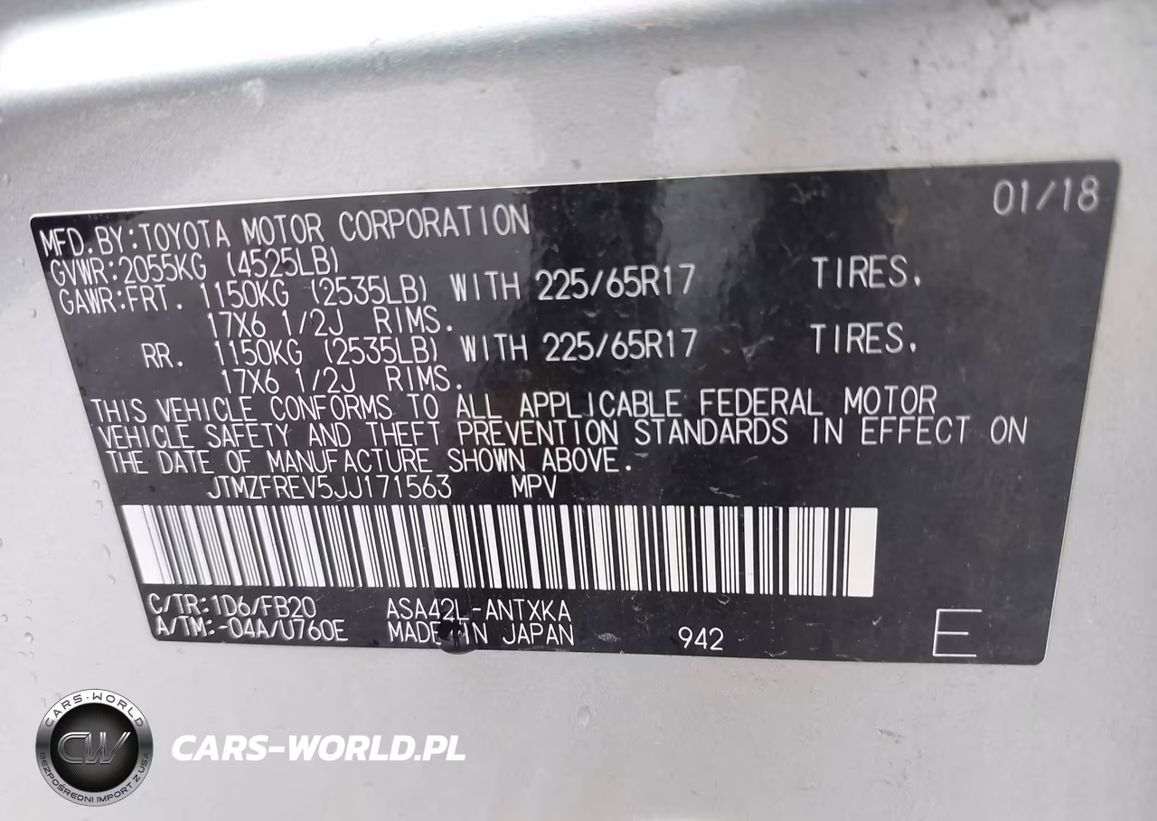 2018 Toyota Rav4 Le VIN:JTMZFREV5JJ171563 - 9